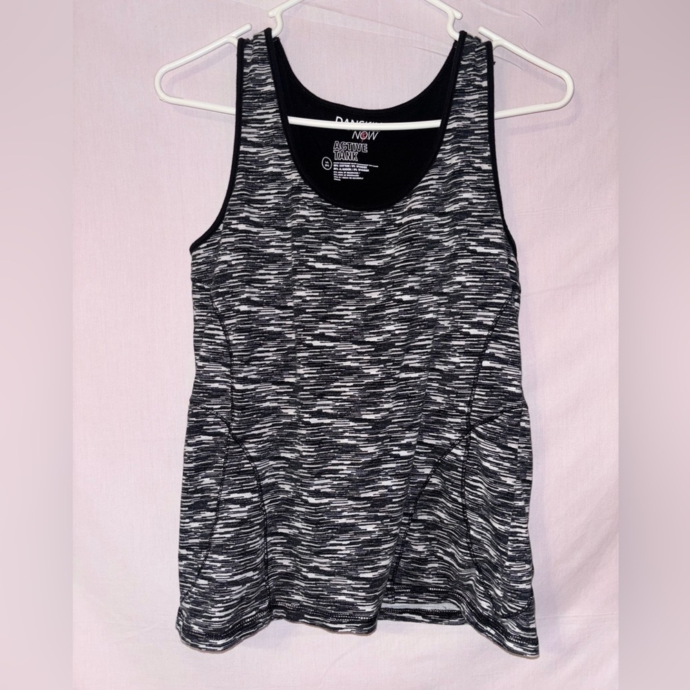 Danskin Now Women's Monochrome Patterned Tank Top